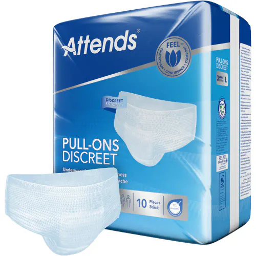 Attends Pull-Ons Discreet 3 L Buksebleier 10 stk