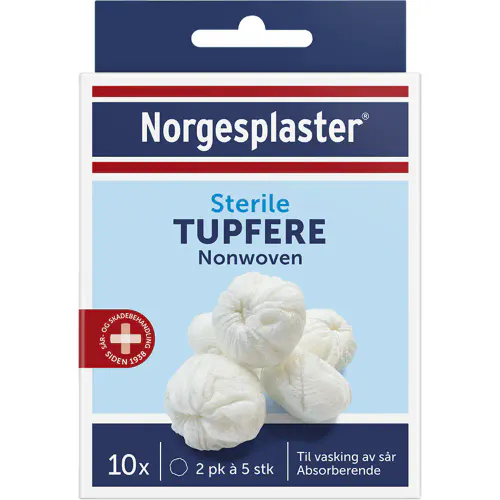 Norgesplaster Steril Tupfere 10 stk