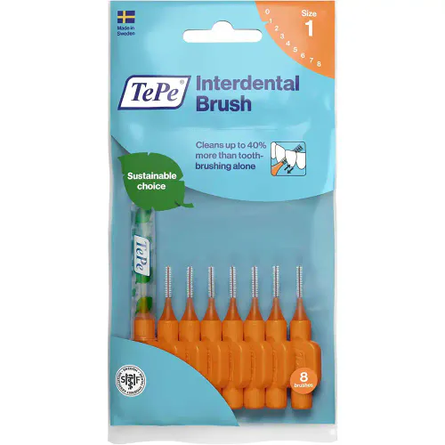 TePe Mellomromsbørste 0,45 mm Orange 8 stk