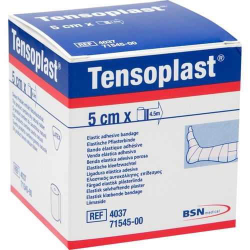 Tensoplast 5 cm x 4,5 m Bandasjetape 1 stk