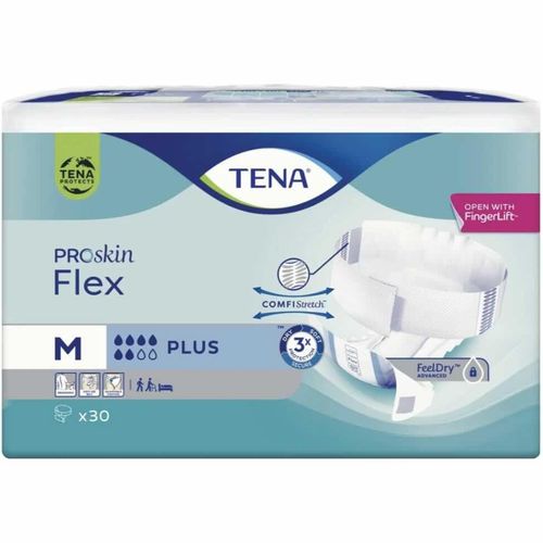 Tena Flex Plus Beltebleie M 30 stk