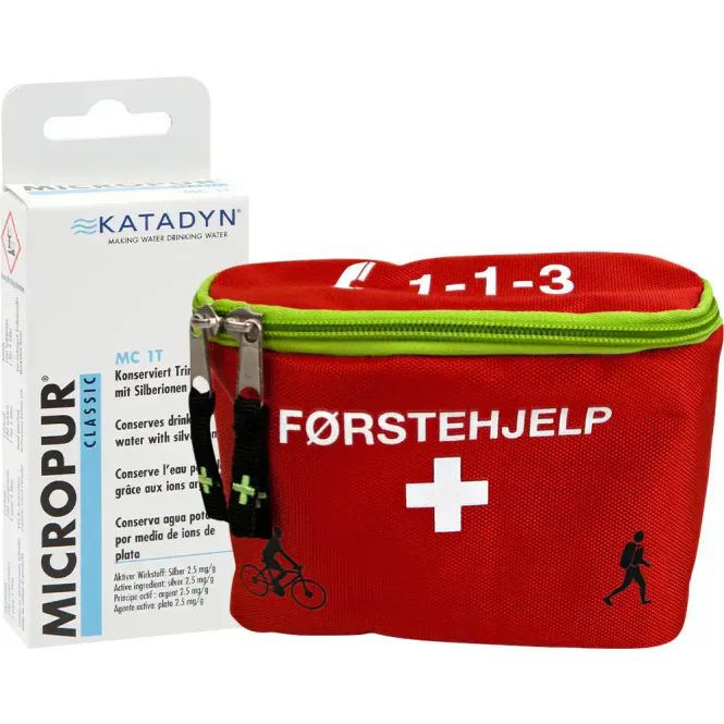 Hovedbilde Vannrensetabletter & Førstehjelpspakke Liten