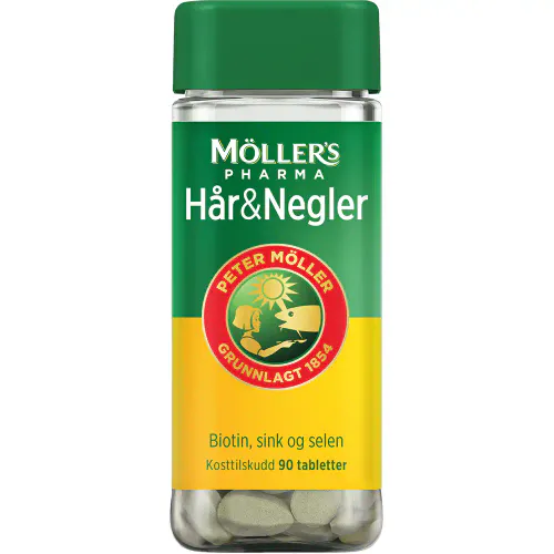 Møllers Pharma Hår & Negler Tabletter 90 stk