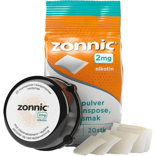 Zonnic Munnpulver 2 mg Mint 20 poser
