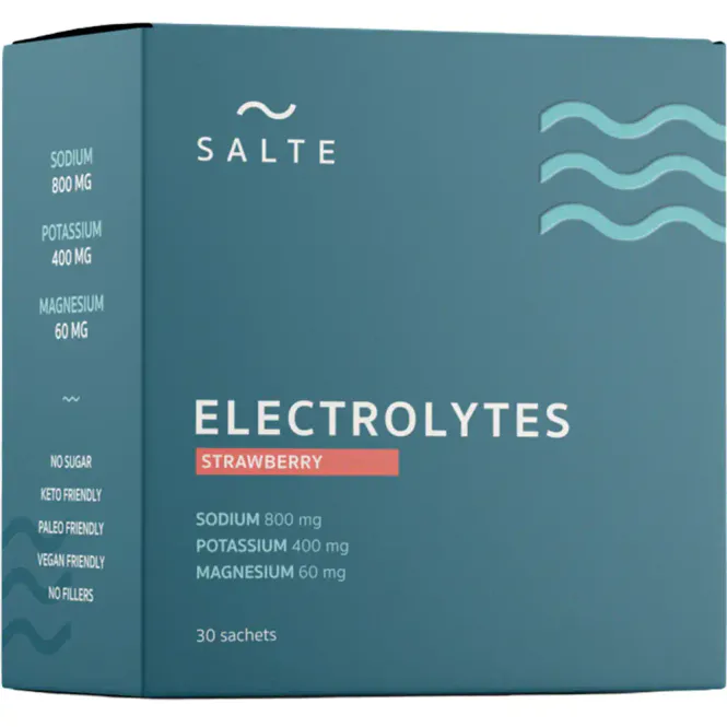 Hovedbilde SALTE Elektrolytter Jordbær Doseposer 30 stk