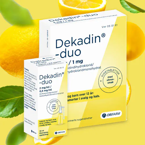 Dekadin-Duo Sugetabletter Sitron 36 stk