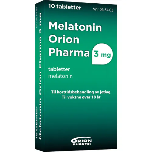 Melatonin Orion Pharma 3 mg Tabletter 10 stk