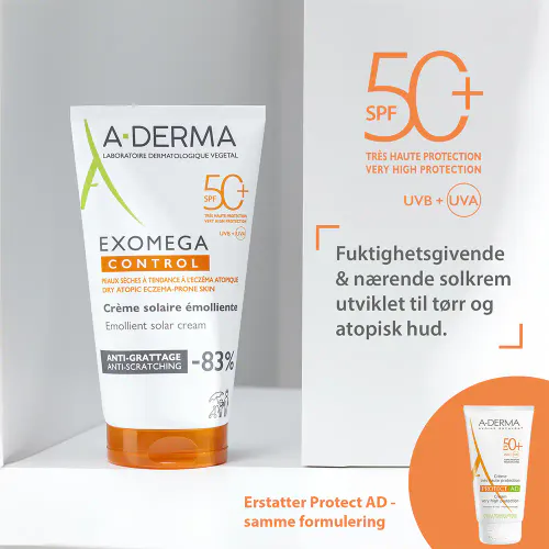 A-Derma Exomega Control Sun Cream SPF50+ 150 ml