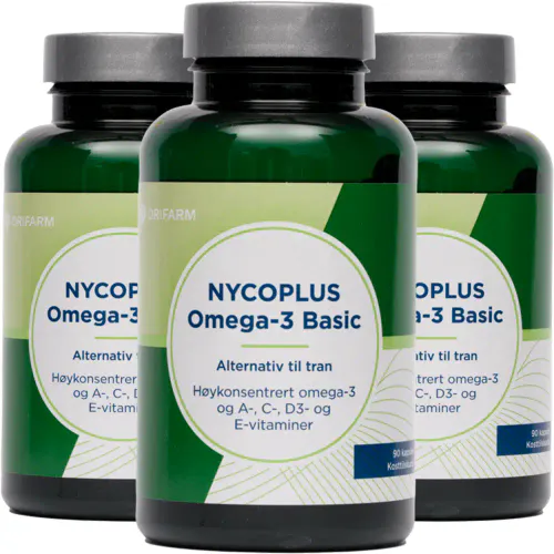 Nycoplus Omega-3 Basic Megapack - 3 x 90 kapsler