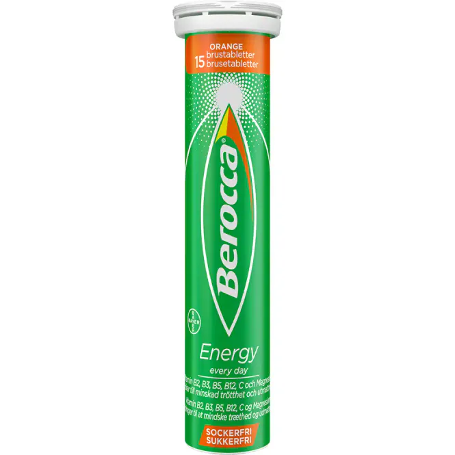 Hovedbilde Berocca Energy Orange Brusetabletter 15 stk