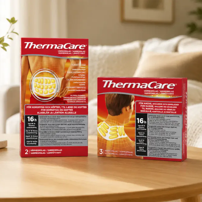 Hovedbilde ThermaCare Selvoppvarmende Omslag 3 stk