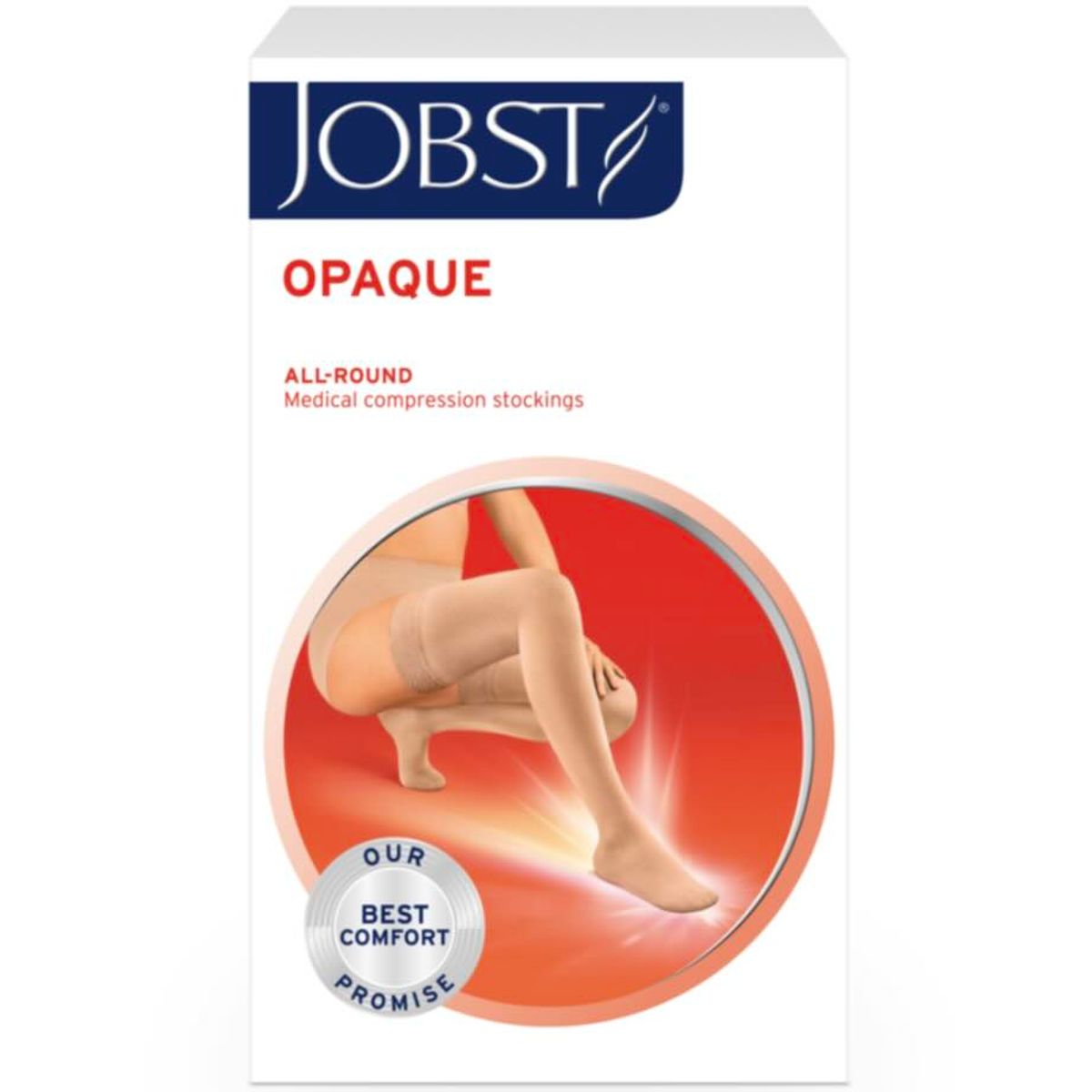 JOBST Opaque K2 Lårstrømpe Sort M 1 par