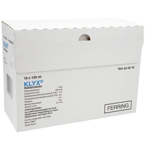 Klyx Rektalvæske 10x120 ml