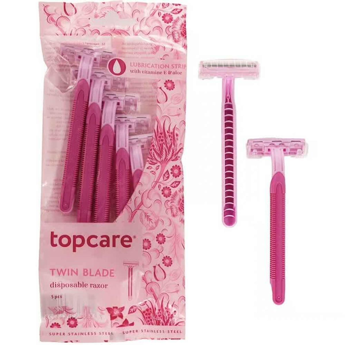 Topcare Barberhøvel Twinblade Dame 5 stk 