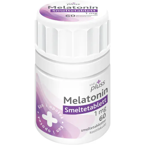 Vidi Pluss Melatonin 1 mg Smeltetabletter 60 stk