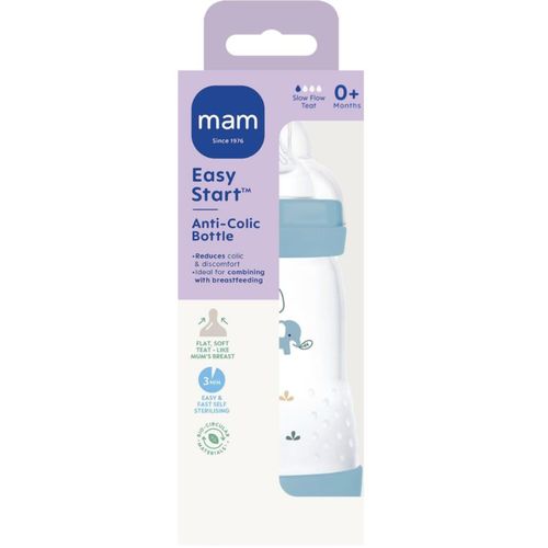 Mam Easy Start Anti-Colic Tåteflaske Blå 260 ml 1 stk
