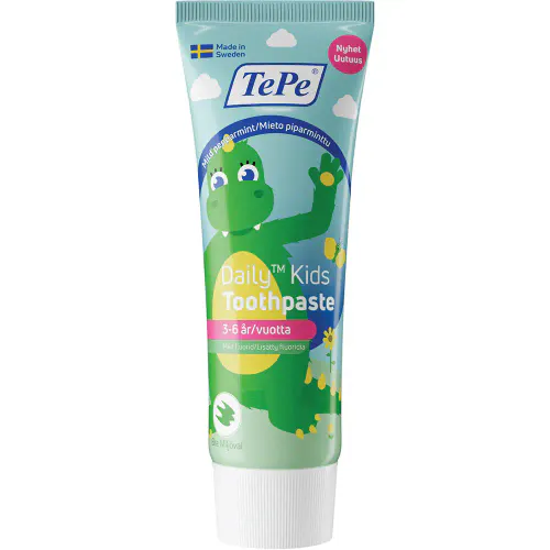 TePe Daily Kids Tannkrem 3-6 år 75 ml