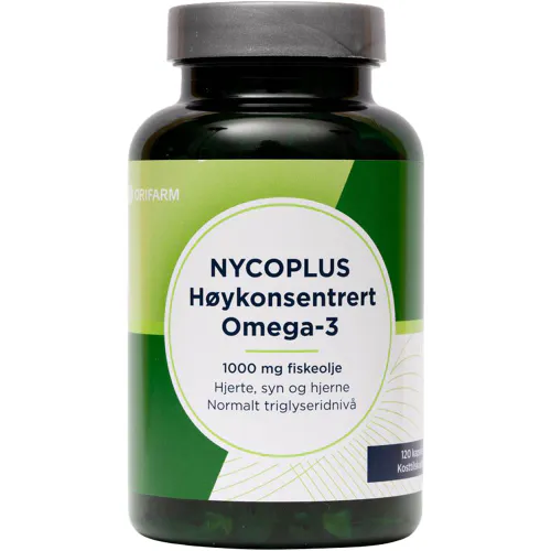Nycoplus Høykonsentrert Omega-3 1000 mg Kapsler 120 stk