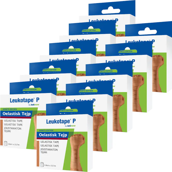 Hovedbilde Leukotape P 3,8 cm x 13,7 m Klinikkpakke - 10 stk