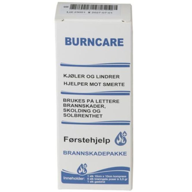 Hovedbilde Burncare Førstehjelp Brannskadepakke 1 stk