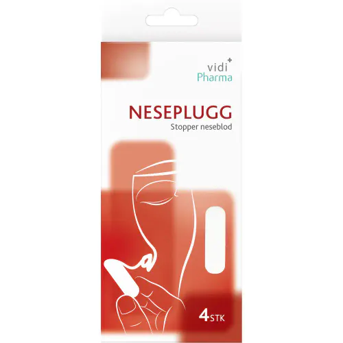 Vidi Pharma Neseplugg Mot Neseblod 4 stk