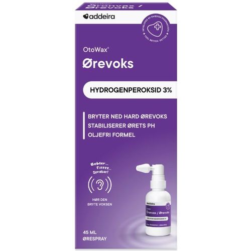 Otowax Ørevoks Hydrogenperoksid 3% Ørespray 45 ml