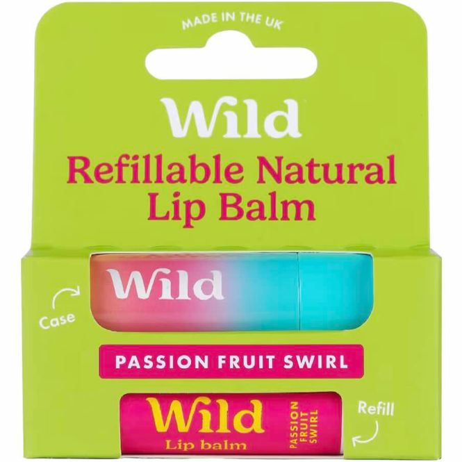 Hovedbilde Wild Lip Balm Passionfruit Swirl Leppepomade Startpakke 1 sett