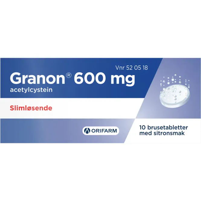 Hovedbilde Granon 600 mg Brusetabletter 10 stk