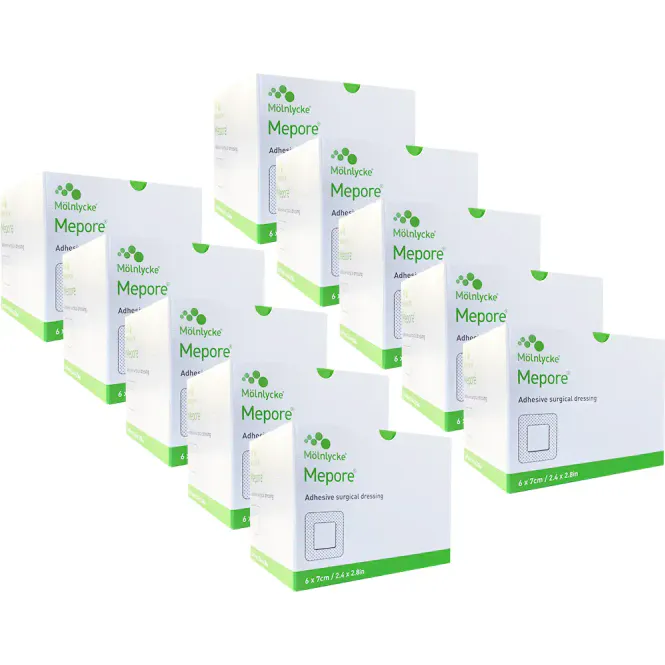 Hovedbilde Mepore Steril Bandasje 6 x 7 cm Klinikkpakke - 10 x 60 stk