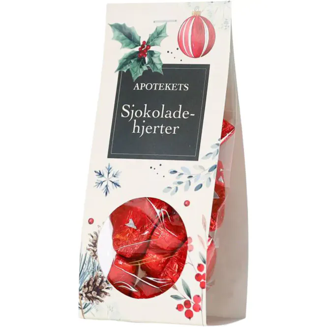 Hovedbilde Apotekets Sjokoladehjerter 130 g