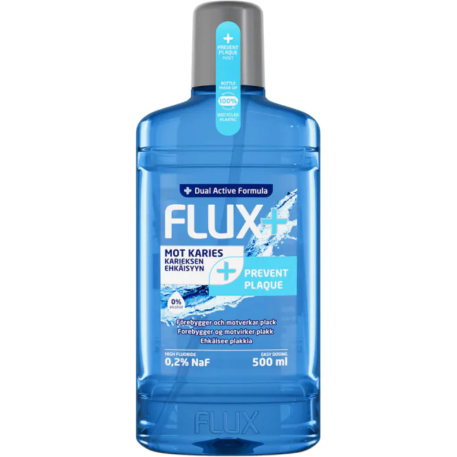 Hovedbilde Flux Fluorskyll 0,2% Prevent Plaque Mint 500 ml
