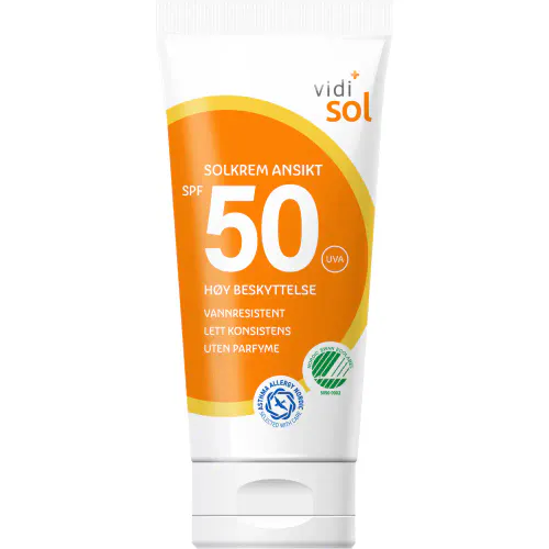 Vidi Solkrem Ansikt SPF50 50 ml