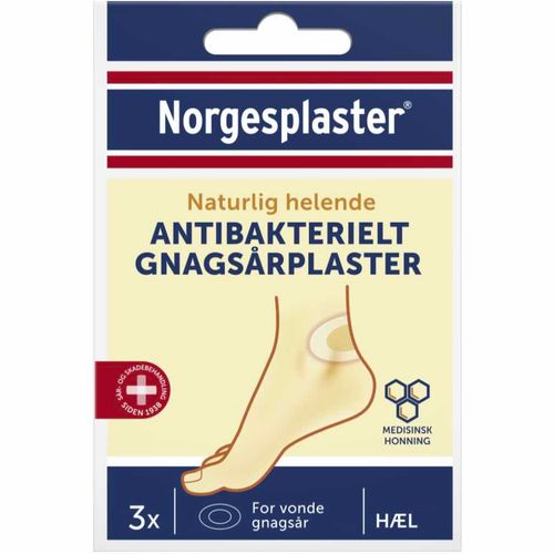 Norgesplaster Antibakterielt Gnagsårplaster 3 stk