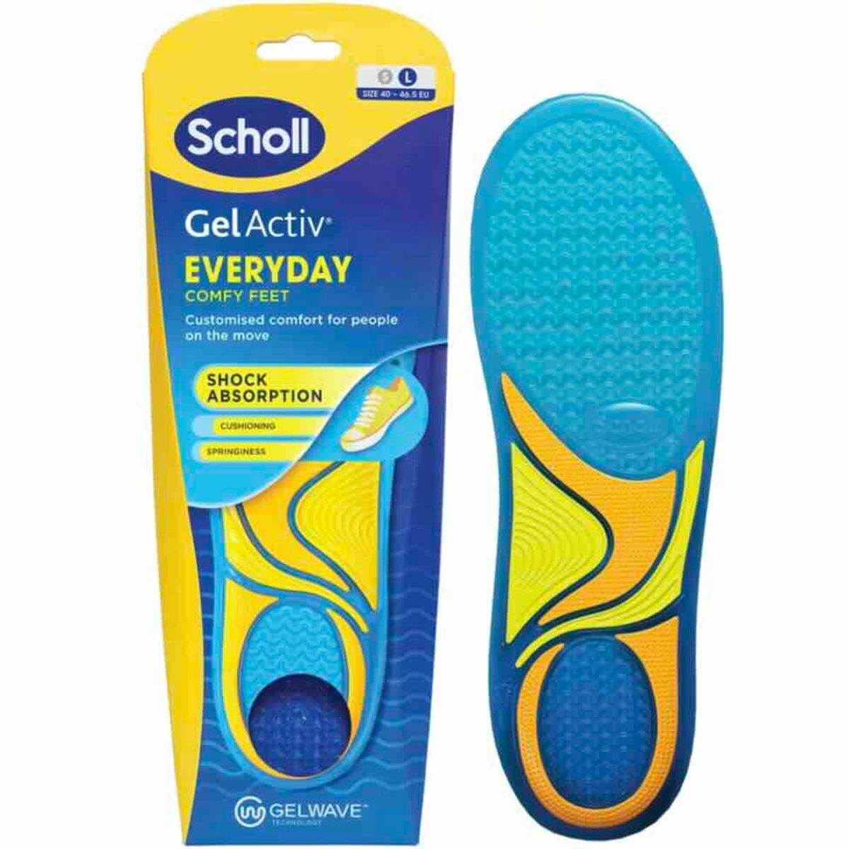 Scholl Gel Active Everyday Såle Large 1 par