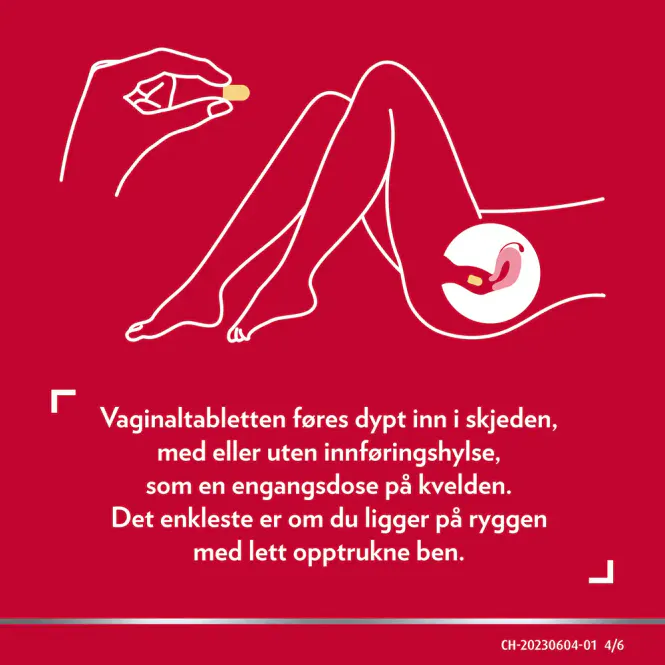 Hovedbilde Canesten 100 mg Vaginaltabletter m/Applikator 6 stk