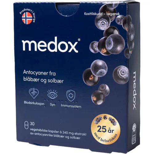Medox Antocyaner 60 mg Kapsler 30 stk