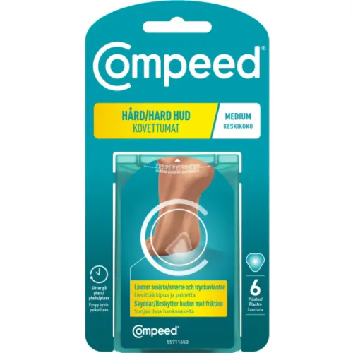 Compeed Plaster Hard Hud Medium 6 stk