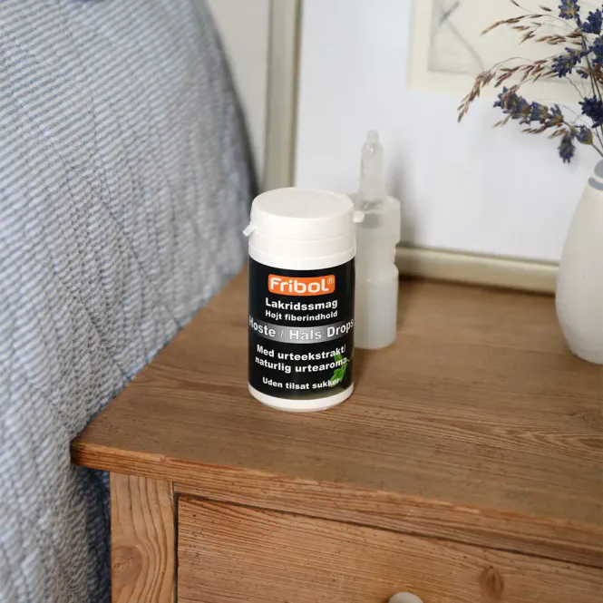 Hovedbilde Fribol Sukkerfri Hoste/Hals Drops Lakris 60 g