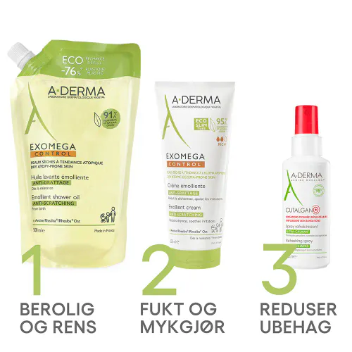 A-Derma Exomega Control Shower Oil Eco-Refill 500 ml