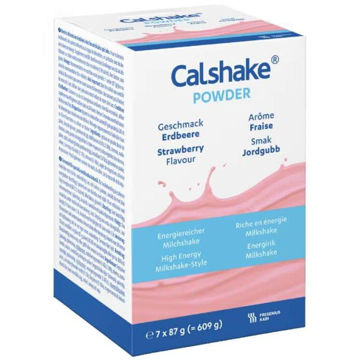 Calshake Energipulver Jordbær 7x87 g