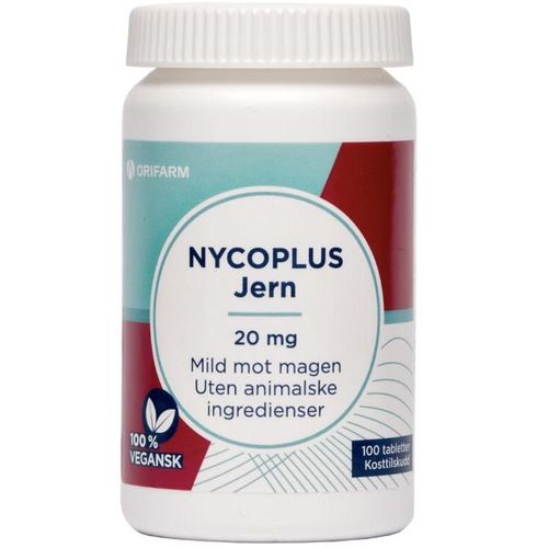 Nycoplus Jern 20 mg Tabletter 100 stk